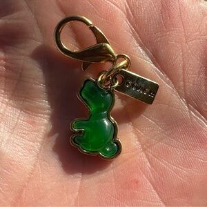 Coach Rexy Bag Charm with Gold Hardware EUC